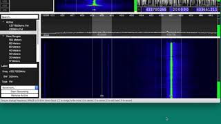 CubicSDR illegal operation in amatura radio frequence [upl. by Aelat]