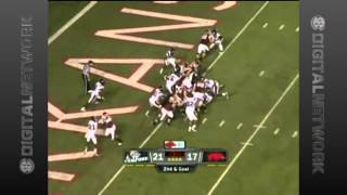 09072013 Samford vs Arkansas Football Highlights [upl. by Arikat896]