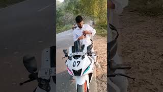 motovlog set up R15 V4 white colour modify 🚀Yamaha R15 V4 bike lover 2K views complete kar doshorts [upl. by Breskin406]