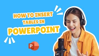 33 How to Insert and format Tables in PowerPoint [upl. by Enineg]