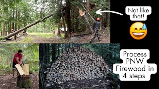 Process PNW Firewood in 4 StepsMaybe Not Like That [upl. by Corder]