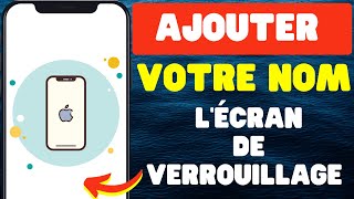 Comment ajouter votre nom sur lécran de verrouillage de liPhone [upl. by Ecilayram869]