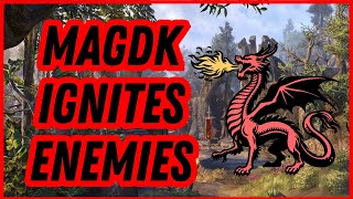 ESO PvP  MagDK Set Ablaze in BGs  Battleground Chronicles [upl. by Ohcamac529]