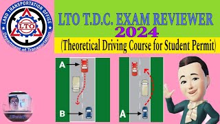 LTO TDC EXAM REVIEWER 2024 FOR STUDENT PERMIT TAGALOG [upl. by Yxor133]