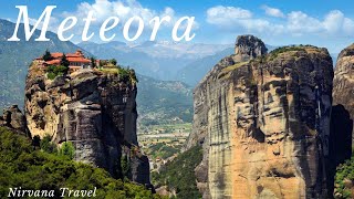 METEORA Greece • Meteora Monasteries A Breathtaking Aerial Tour of Greeces Hidden Gem 4K HD [upl. by Ethelstan]