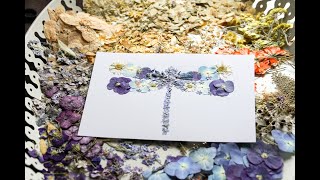 The Art of Pressing Flowers Creating Beautiful Dragonfly Wildflower Designs [upl. by Ainitsirc228]