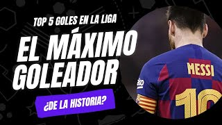 Top 5 goles de Messi en la Liga [upl. by Harak]