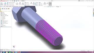 M10 Civata Somun Çizimi Solidworks 2018 Civata Çizimi Solid Basit [upl. by Won]