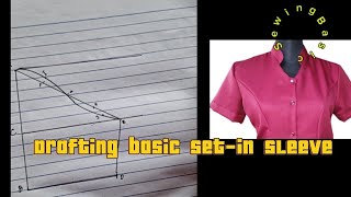 Drafting basic setin sleeve [upl. by Sal]