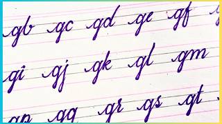 Joining letters in cursive writing l beginners calligraphy l cursive [upl. by Annawot553]