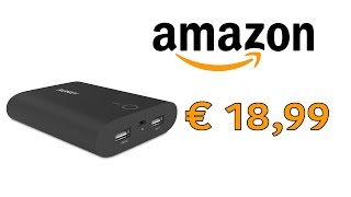 Caricabatterie portatile 10000mAh 2 porte Powerbank Aukey Batteria [upl. by Athena]