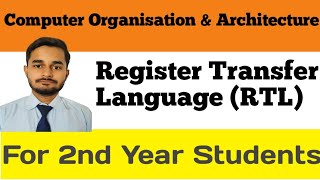 Register Transfer Language  RTL in COA  Computer Organisation amp Architecture [upl. by Giguere]