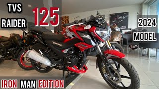 All New TVS Raider 125 Iron Man edition 2024 fully detailed review [upl. by Jain891]