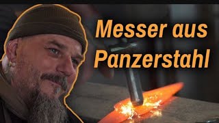 Der Messerschmied aus den Allgäu Messer aus Panzerstahl Handgeschmiedete Messer [upl. by Refennej]