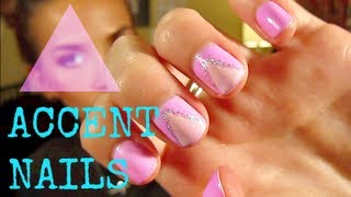 Triangle Nail Art Tutorial ♡ TRIaccent nail art for dummies  LeighAnnSays [upl. by Goober]