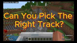 Minecraft Roller Coaster CHALLENGE [upl. by Pentheam]