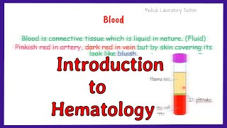 introduction to hematology  what is hematology [upl. by Limhaj]