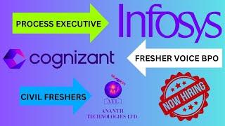 COGNIZANT l INFOSYS BPM l ANANTH TECHNOLOGIES l JOBS FOR FRESHERS l HYDERABAD l BANGALORE l [upl. by Adniuqal893]