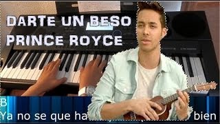 Prince Royce Darte un beso Piano tutorial [upl. by Onibag]