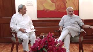 Odisha CM Naveen Patnaik calls on PM [upl. by Olegna]