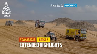 Extended highlights of Stage 7 presented by Aramco  Dakar2023 [upl. by Ahtelra]