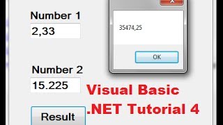 Visual Basic NET Tutorial 4  How to Create a Simple Calculator in Visual Basic [upl. by Hauger]