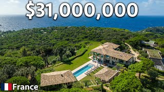 Touring a 31000000 St Tropez Mansion With Ocean Views [upl. by Ocer]