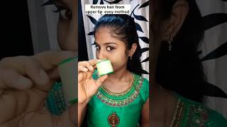 How To Thread🧵Upper Lip Hair At Home Remove hair upper lip easy method threading ytshort thread [upl. by Kery]