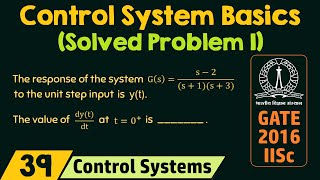 Basics of Control Systems Solved Problem 1 [upl. by Screens]