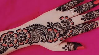 New Stylish mehndi design  Simple Henna design  Mehndi designs  Cone designs  Mehandi design [upl. by Neveda]