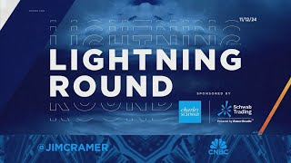 Lightning Round Stay in TMobile and enjoy the ride says Jim Cramer [upl. by Ardekahs]