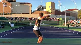 Alexander Zverev amp Aslan Karatsev  Court Level Practice IW 2022 [upl. by Whale]