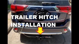 How to install a Trailer Hitch Receiver  Mitsubishi Outlander 20142020 [upl. by Brunelle]