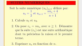 Suites numériques [upl. by Retepnhoj552]