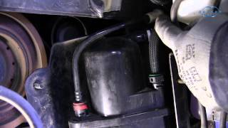 Renault Clio 3 DCI  Changement du filtre à carburant [upl. by Bondy744]