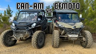 2024 CFMOTO ZFORCE 4 Seater vs Canam Commander amp Maverick Sport Max pt1 [upl. by Ronoh38]