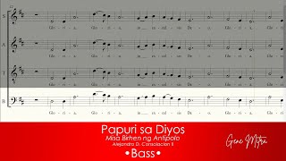 Papuri sa Diyos Misa Birhen ng Antipolo • Bass Guide [upl. by Elva]