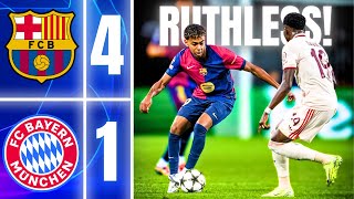 Raphinha Hattrick FC Barcelona vs Bayern 41  UEFA Champions League [upl. by Aicinad]