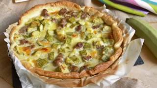 Torta salata con zucchine e salsiccia [upl. by Arand]