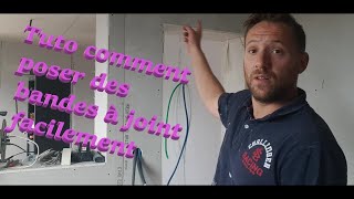 TUTO bande à joint  Comment réalise des joints de placo sans difficulté  inratable [upl. by Ninos]