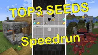 Top 3 BEST Speedrun Seeds for Java 1182  Minecraft [upl. by Adamok93]