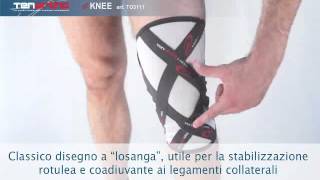 Cknee  ginocchiera al carbonio con taping integrato [upl. by Laved]