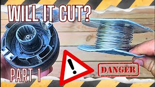 Can stainless steel wire replace weed eater line [upl. by Darwen404]