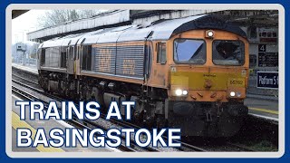 TRAINS at BASINGSTOKE railway station [upl. by Colley55]