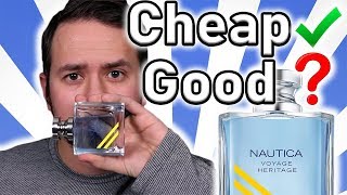 CHEAPIE SUMMER SCENT  NAUTICA VOYAGE HERITAGE FRAGRANCE REVIEW [upl. by Cirtap]