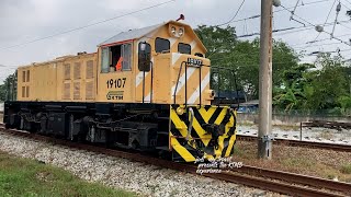 KTMB Class 19107 Shunter locomotive at Port Klang train line 1st time capturing this locomotive [upl. by Anyah76]