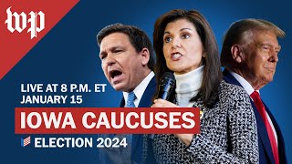 Trump sweeps Iowa 2024 GOP caucuses  115 FULL LIVE STREAM [upl. by John]