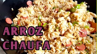 PERUVIAN ARROZ CHAUFA RECIPEARROZ CHAUFA PERUANA [upl. by Alyam830]