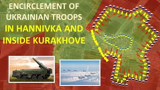 Encirclement Of Ukrainian Troops In Hannivka And Inside Kurakhove l Russia Capture Multiple Villages [upl. by Halueb]