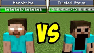 Herobrine vs Twisted Steve [upl. by Aleacin]